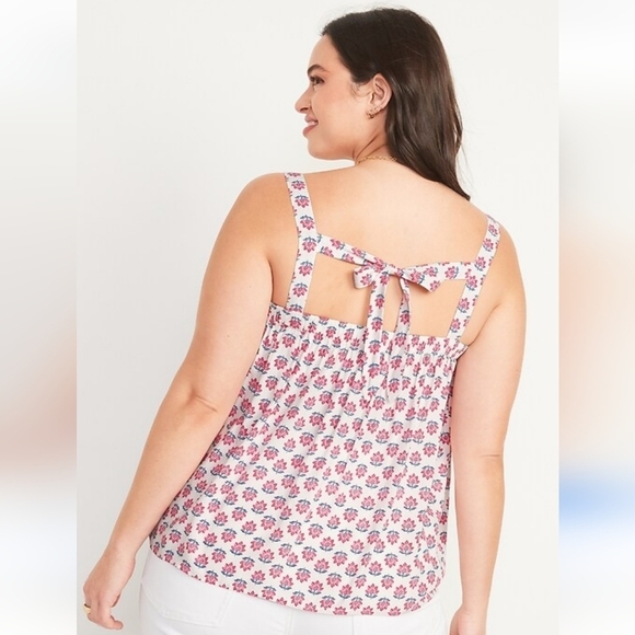 NWOT OLD NAVY TIE BACK SWING CAMI BLOUSE SIZE 3X - Picture 7 of 8
